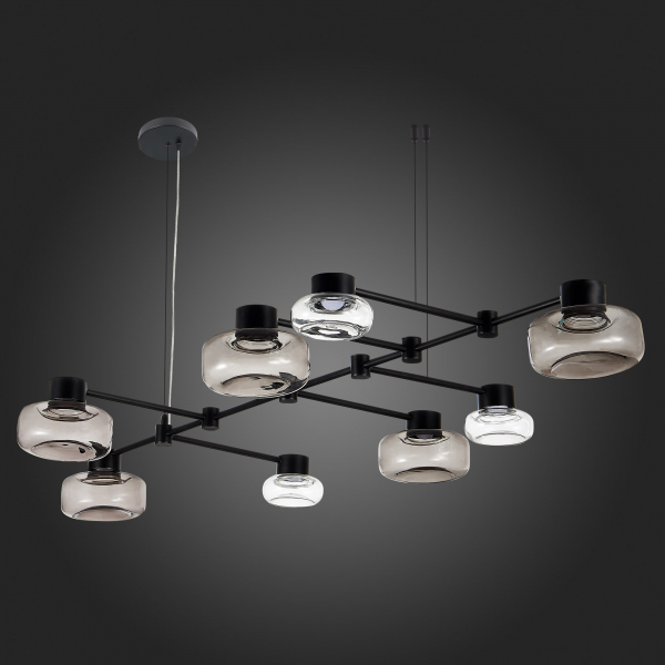 SL6005.403.08 Светильник подвесной ST-Luce Черный/Дымчатый, Прозрачный LED 8*3W 3000K VALLO, изображение 14