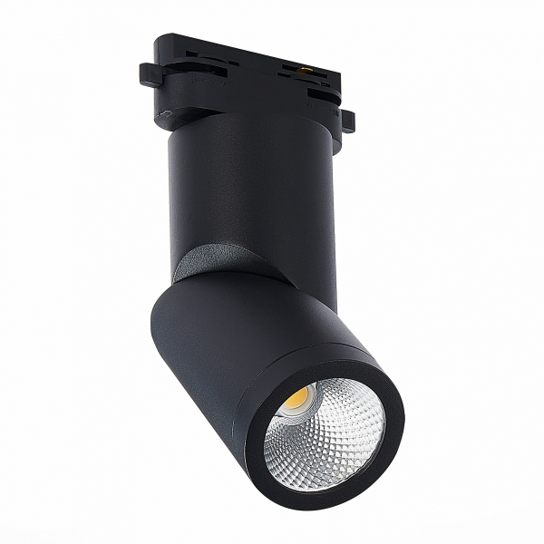 ST650.436.10 Св-к трек. Черный LED 1*10W 3000K 800Lm Ra&gt;90 38° IP20 D60xH190 165-265V Однофазная трековая система, изображение 2