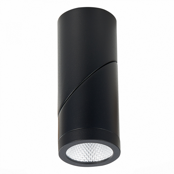 ST650.432.10 Светильник потолочный Черный LED 1*10W 3000K 800Lm Ra&gt;90 38° IP44 D62xH151 165-265V Накладные светильники, изображение 4