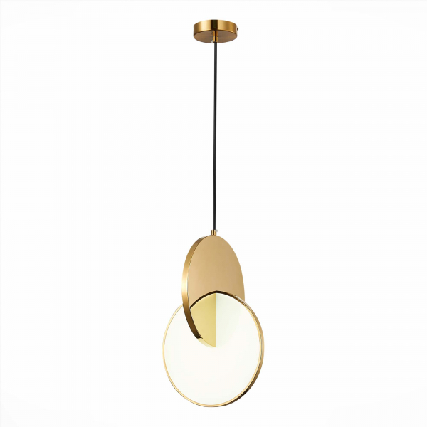 SL6107.203.01 Светильник подвесной ST-Luce Золотистый/Белый Золотистый LED 1*14W 3000K Eclisse, изображение 4