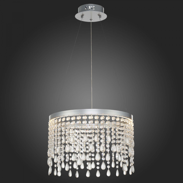 SL6201.103.24 Люстра подвесная ST-Luce Серебристый/Прозрачный LED 1*24W 3000K/4000K/6000K VEGA, изображение 5