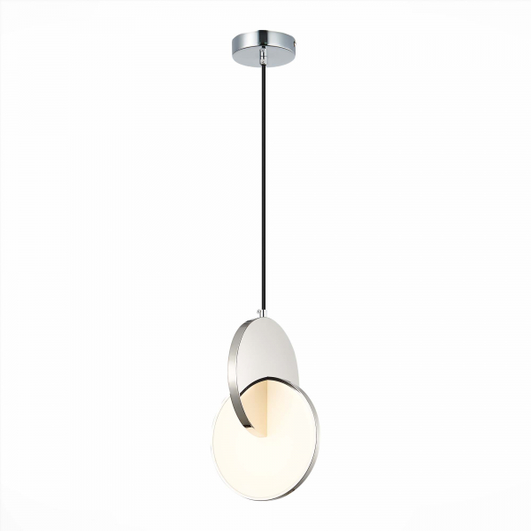 SL6107.113.01 Светильник подвесной ST-Luce Хром/Белый Хром LED 1*12W 3000K Eclisse
