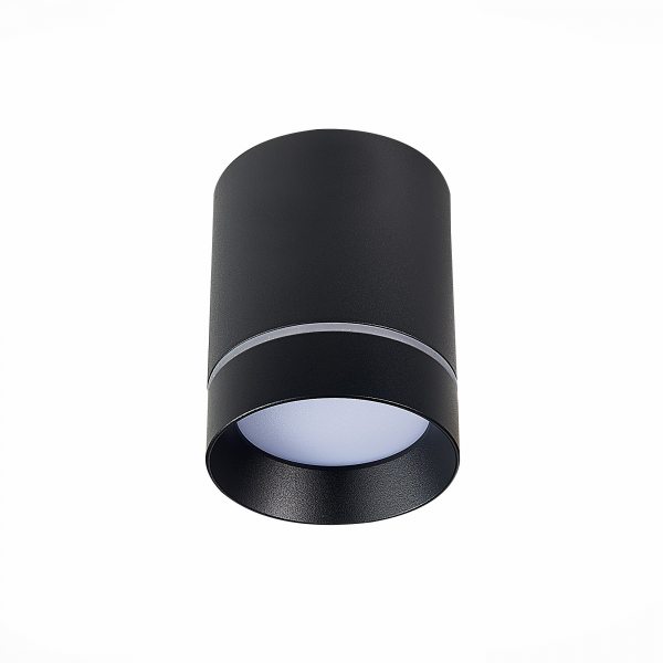 ST115.432.07 Светильник потолочный Черный LED 1*7W 3000K 490Lm Ra&gt;90 120° IP20 D79xH100 170-240V Накладные светильники, изображение 2