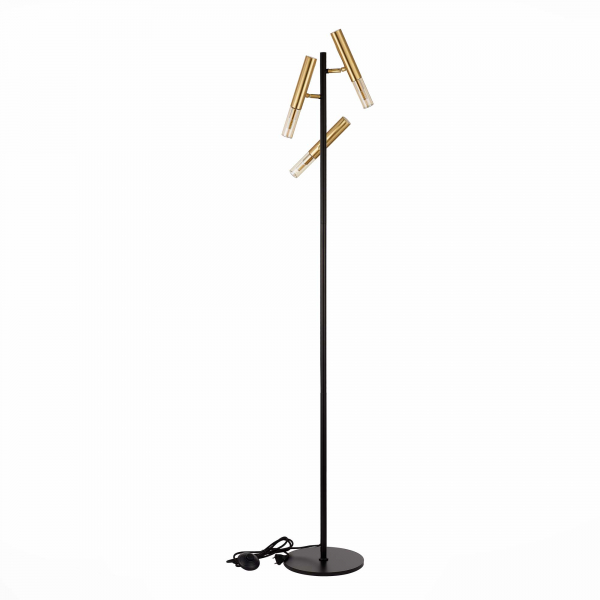 SL1236.405.03 Торшер ST-Luce Черный/Коньячный, Золотистый G9 3*5W ECLIP, изображение 2