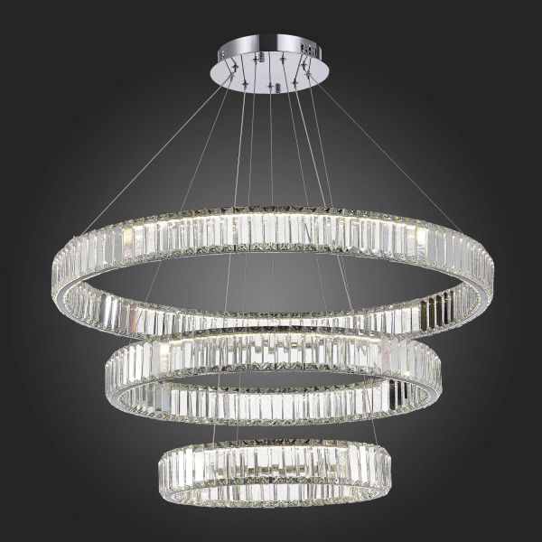 SL1622.103.03 Люстра подвесная ST-Luce Хром/Прозрачный LED 1*122W 4000K TIVOLI, изображение 7