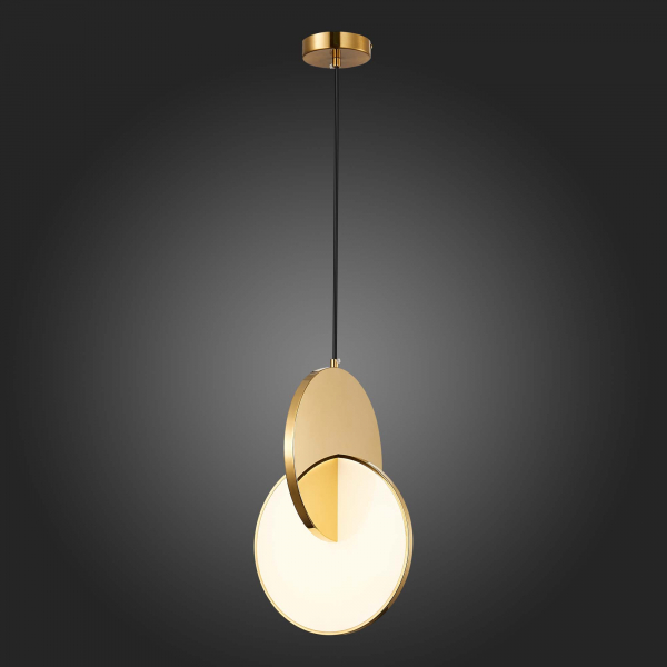 SL6107.203.01 Светильник подвесной ST-Luce Золотистый/Белый Золотистый LED 1*14W 3000K Eclisse, изображение 6