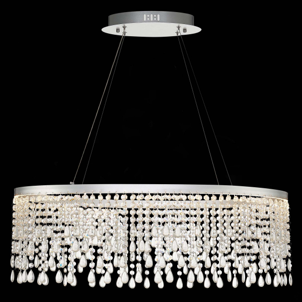 SL6201.103.37 Люстра подвесная ST-Luce Серебристый/Прозрачный LED 1*37W 3000K/4000K/6000K VEGA, изображение 5