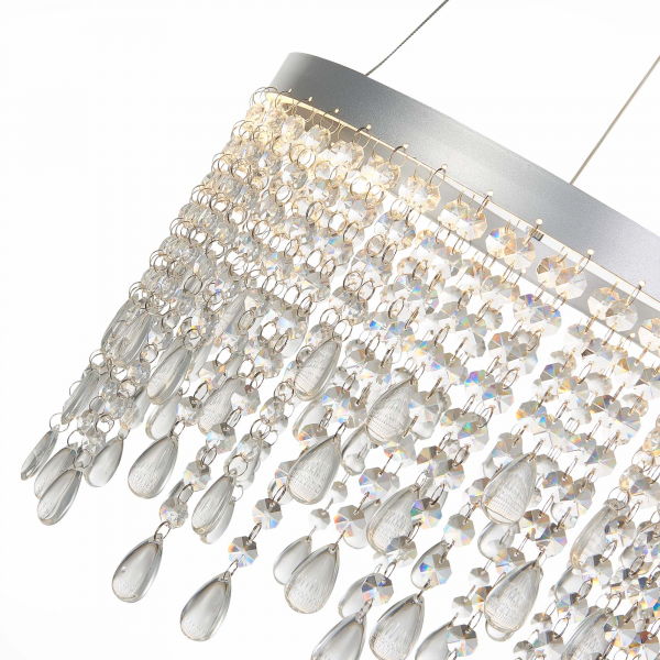 SL6201.103.24 Люстра подвесная ST-Luce Серебристый/Прозрачный LED 1*24W 3000K/4000K/6000K VEGA, изображение 3