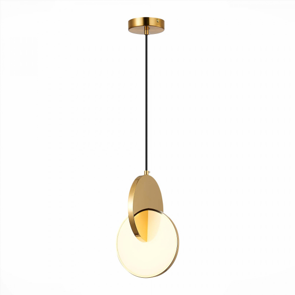 SL6107.213.01 Светильник подвесной ST-Luce Золотистый/Белый Золотистый LED 1*12W 3000K Eclisse, изображение 3