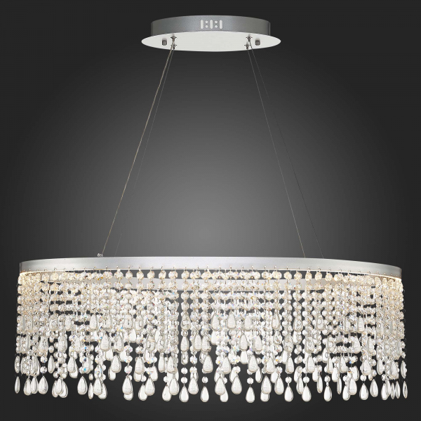 SL6201.103.37 Люстра подвесная ST-Luce Серебристый/Прозрачный LED 1*37W 3000K/4000K/6000K VEGA, изображение 6