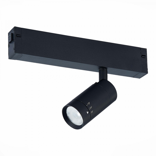 ST658.496.07 Св-к трек. SMART Zoom Черный LED 1*7W 2700K-6000K 400Lm Ra&gt;90 15-38 IP20 D40xH90 220V SKYLINE 220, изображение 3