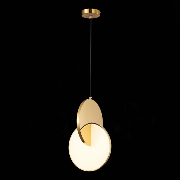 SL6107.203.01 Светильник подвесной ST-Luce Золотистый/Белый Золотистый LED 1*14W 3000K Eclisse, изображение 5