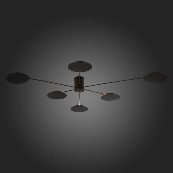 SL6006.402.06 Светильник потолочный ST-Luce Черный/Черный LED 6*5W 3000K TONDO, изображение 5