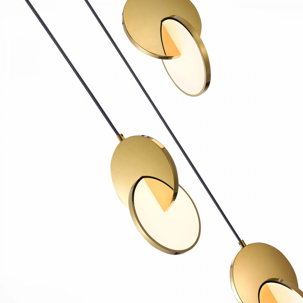 SL6107.203.03 Светильник подвесной ST-Luce Золотистый/Белый Золотистый LED 3*12W 3000K Eclisse, изображение 3