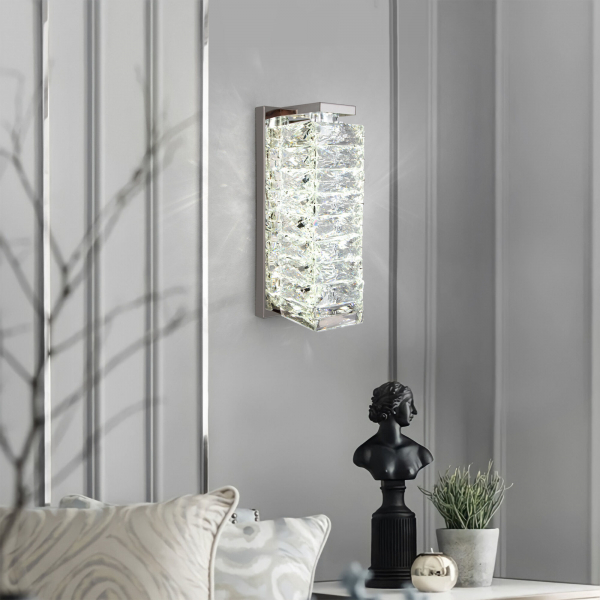 Настенный светильник с хрусталем 40259 LED хром, изображение 4