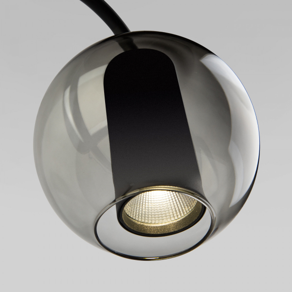 Настольный светодиодный светильник со стеклянным плафоном 80508/1 дымчатый, изображение 3