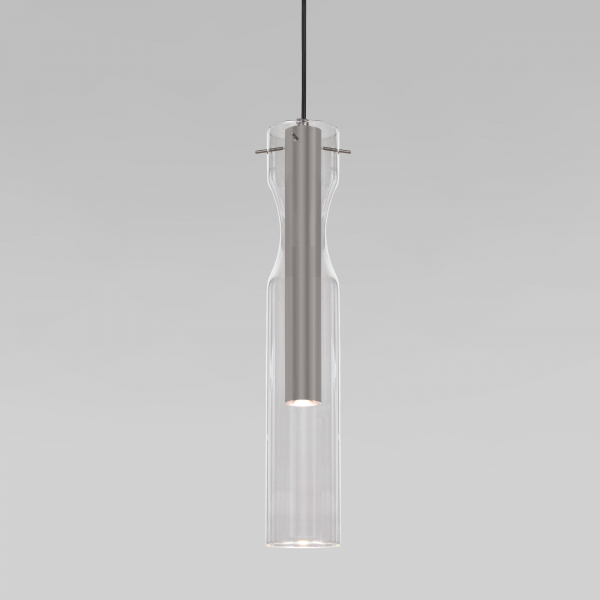 Подвесной светодиодный светильник со стеклянным плафоном 50253/1 LED графит, изображение 3