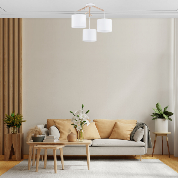 Потолочный светильник с тканевыми абажурами 6553 Albero White, изображение 2