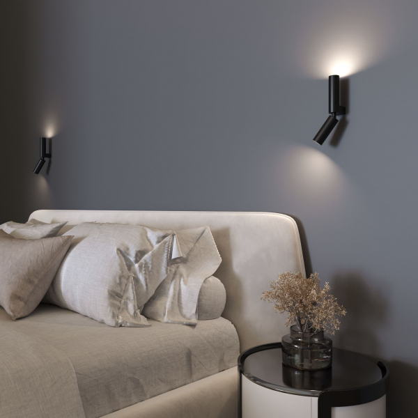 Настенный светодиодный светильник в стиле лофт 40020/1 LED черный, изображение 4