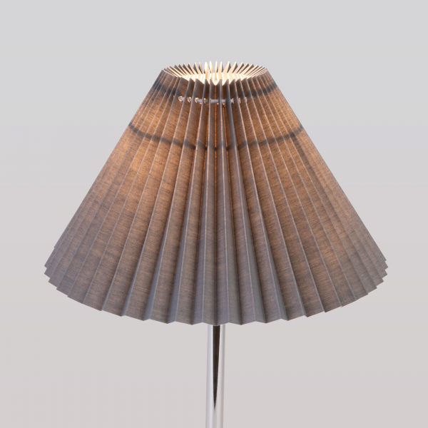 Настольный светильник с тканевым абажуром 01132/1 хром/графит, изображение 4