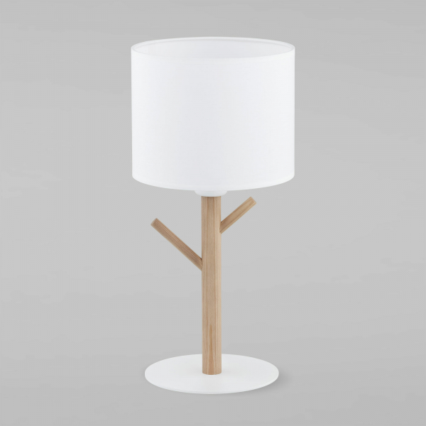 Настольный светильник с тканевым абажуром 5571 Albero White