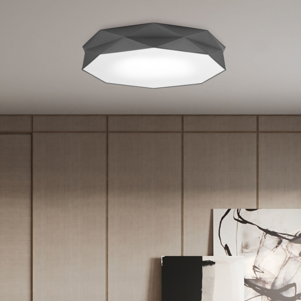 Потолочный светильник с тканевым абажуром 4223 Kantoor Graphite, изображение 2