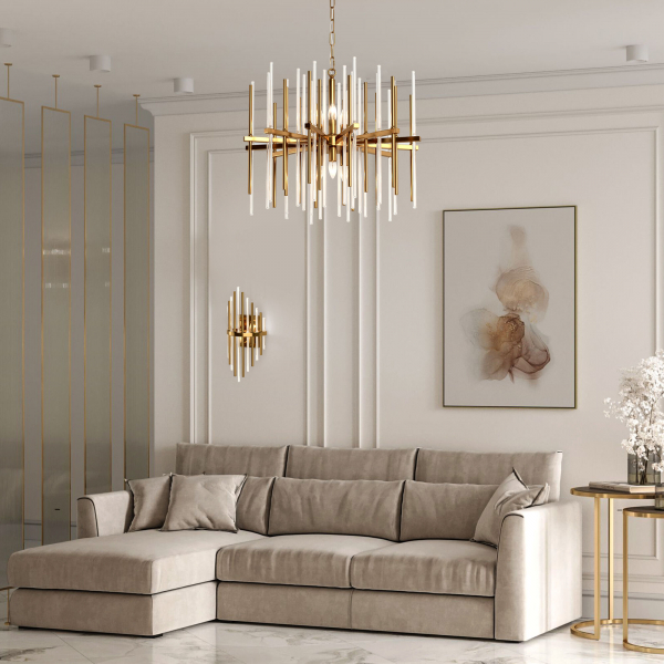 Умный подвесной светильник Bogate&apos;s Allure 356/6 356/6 латунь, изображение 5