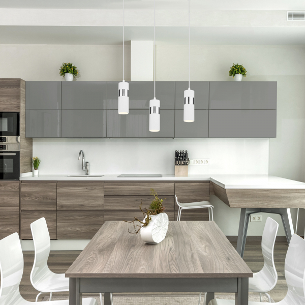 Подвесной светильник в стиле лофт 50096/1 белый/хром, изображение 4