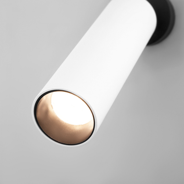 Настенный светодиодный светильник в стиле минимализм 20128/1 LED белый/черный, изображение 2