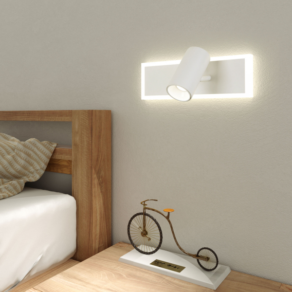 Настенный светодиодный светильник с USB и Type-C 20127/1 LED белый, изображение 3