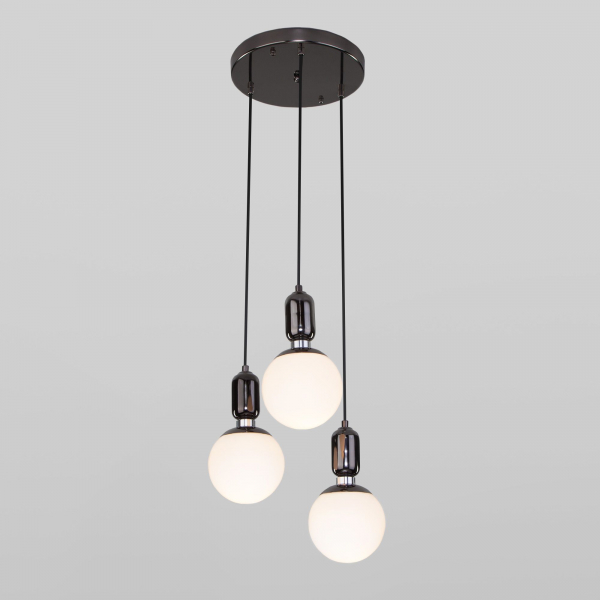 Подвесной светильник со стеклянными плафонами 50151/3 черный жемчуг, изображение 3