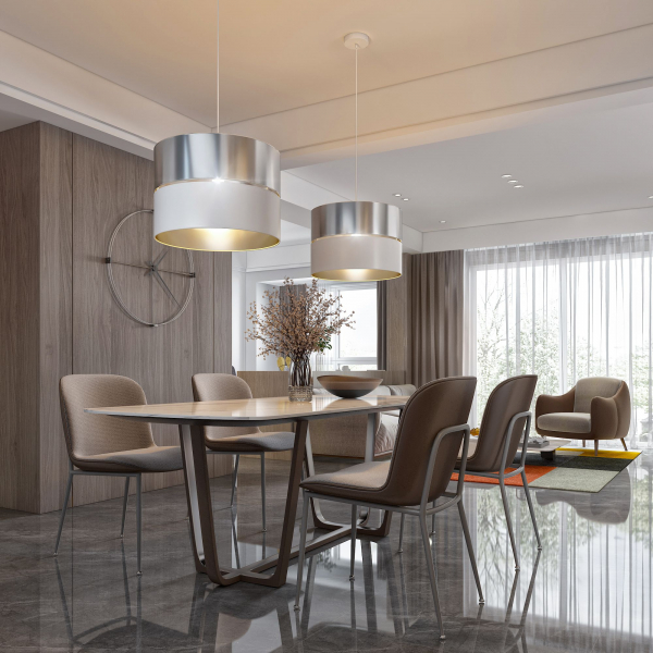 Подвесной светильник с тканевым абажуром 534 Hilton, изображение 2