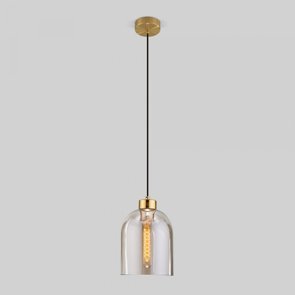 Подвесной светильник со стеклянным плафоном 50119/1 латунь, изображение 2