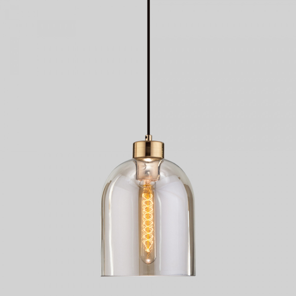 Подвесной светильник со стеклянным плафоном 50119/1 латунь