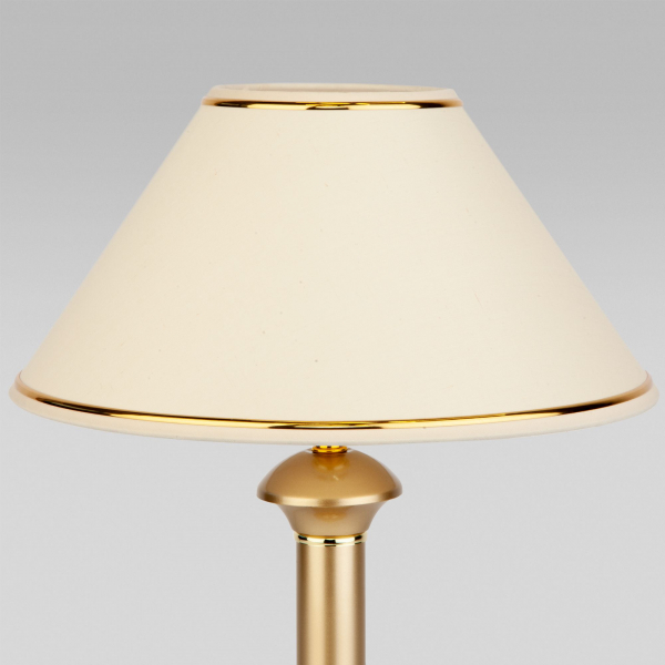 Настольный светильник с тканевым абажуром 60019/1 золото, изображение 2