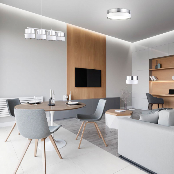 Потолочный светильник с тканевым абажуром 4179 Hilton Silver, изображение 3