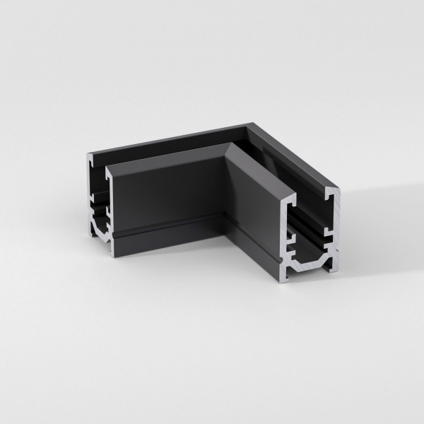 Mini Magnetic Коннектор угловой для накладного шинопровода (черный) 85179/00