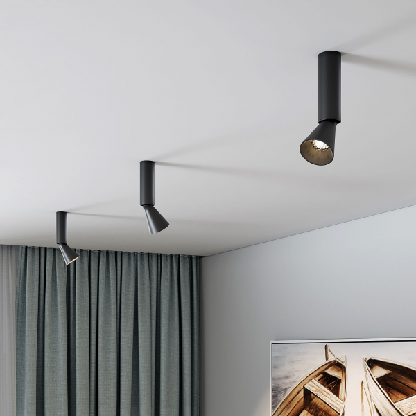 Светильник накладной светодиодный Piks 7W 4000К черный 25107/LED, изображение 4