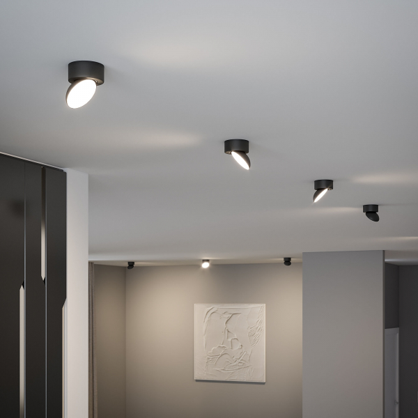 Светильник накладной светодиодный Smooth черный 25053/LED, изображение 4