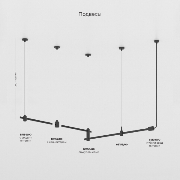 Наименование Esthetic Magnetic Декоративная стойка с вводом питания h545mm MEDIUM 85147/00, изображение 9