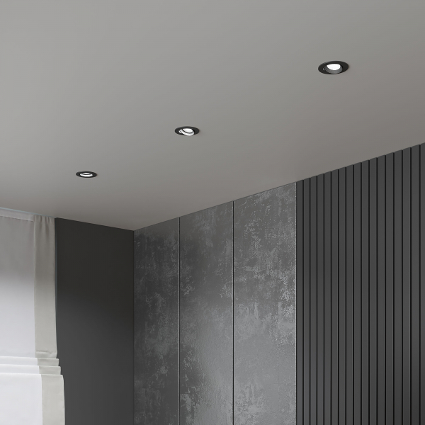Светильник встраиваемый светодиодный Even черный 25094/LED, изображение 4