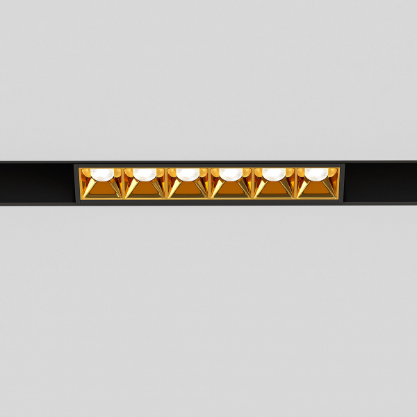 Slim Magnetic Трековый светильник 6W 4000K Artas (чёрный/золото) 85101/01, изображение 2