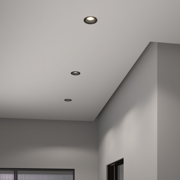 Встраиваемый светодиодный светильник  7W 4200K чёрный 25082/LED, изображение 2