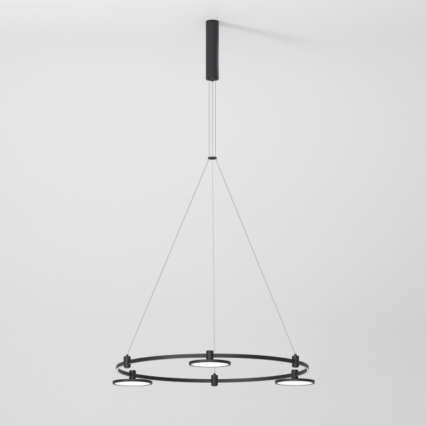 Esthetic Magnetic Шинопровод с тросовыми креплениями Round (черный) 800 Ø 85138/00, изображение 2