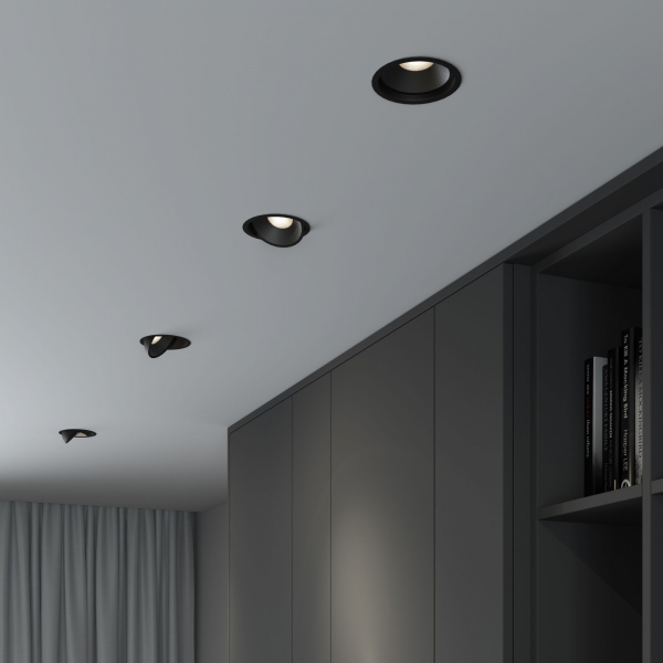 Встраиваемый светодиодный светильник 6W 4200K чёрный 25083/LED, изображение 3