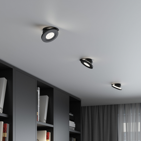 Встраиваемый светодиодный светильник 6W 4000K чёрный 25084/LED, изображение 4