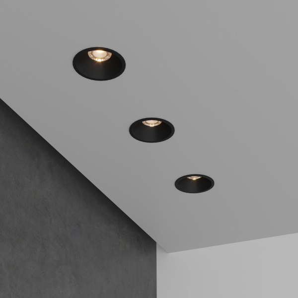 Встраиваемый светодиодный светильник Lin 7W 3000K черный 15266/LED, изображение 3