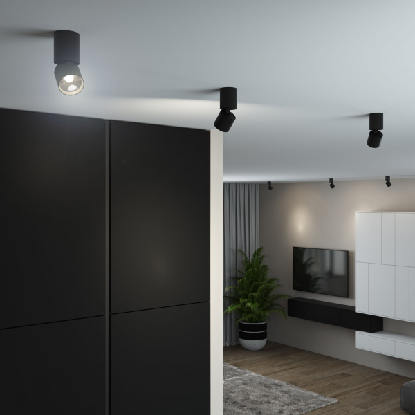 Светильник потолочный светодиодный Sens 10W 4000K чёрный 25042/LED, изображение 5