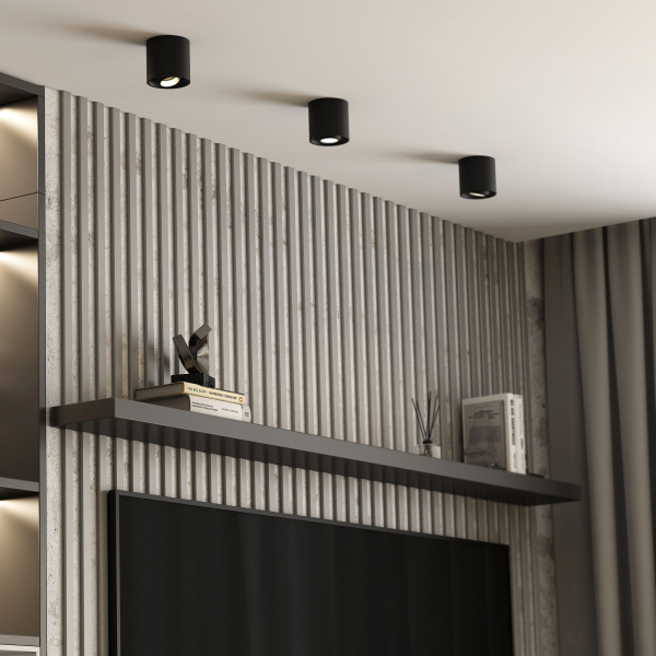 Светильник потолочный светодиодный 10W 4200K чёрный 25041/LED, изображение 4