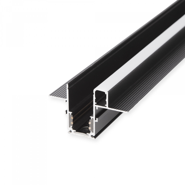 Slim Magnetic Шинопровод встраиваемый с местом под светодиодную ленту (чёрный) (2м) 85132/00, изображение 2